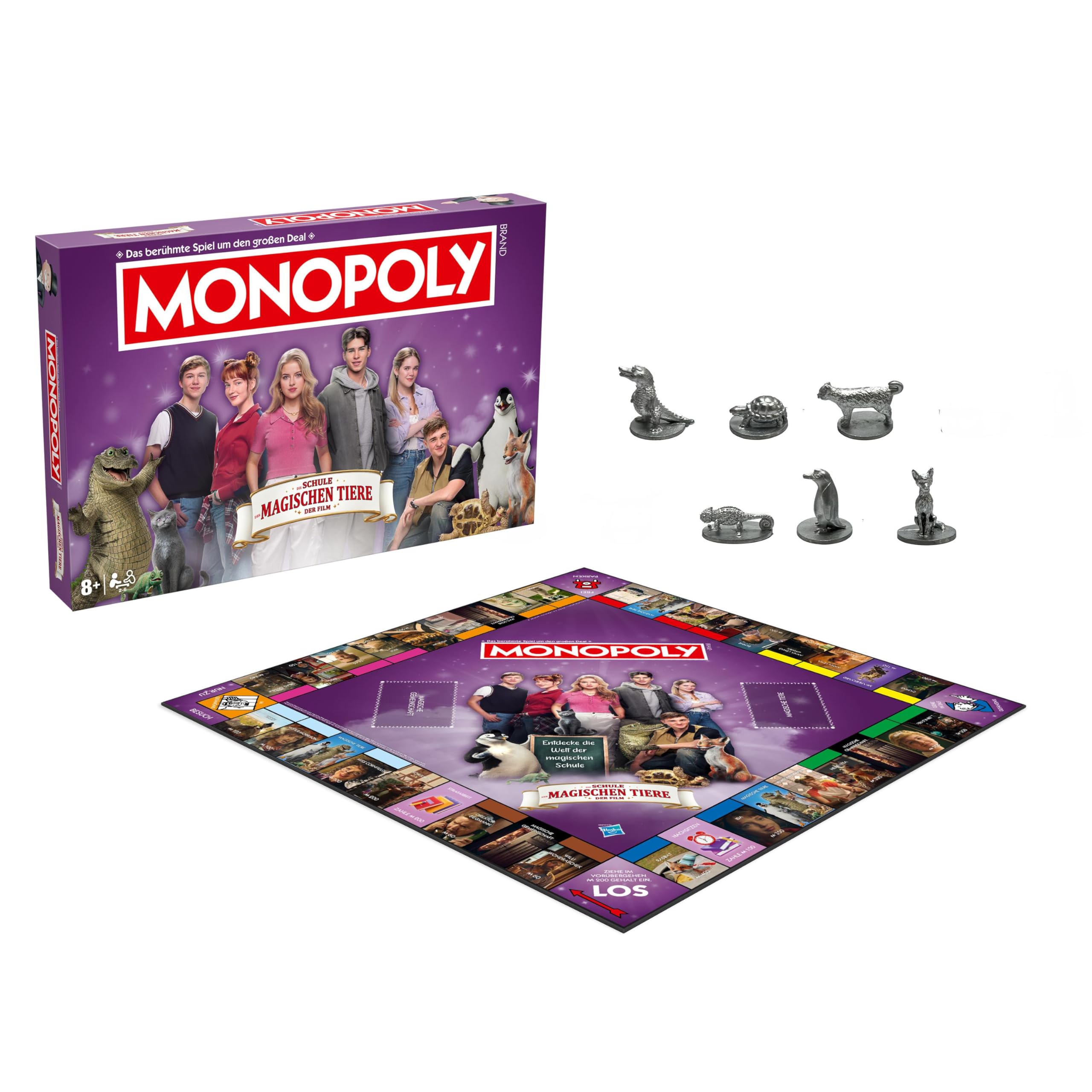 Winning Moves Monopoly Schule der magischen Tiere Brettspiel ab 8