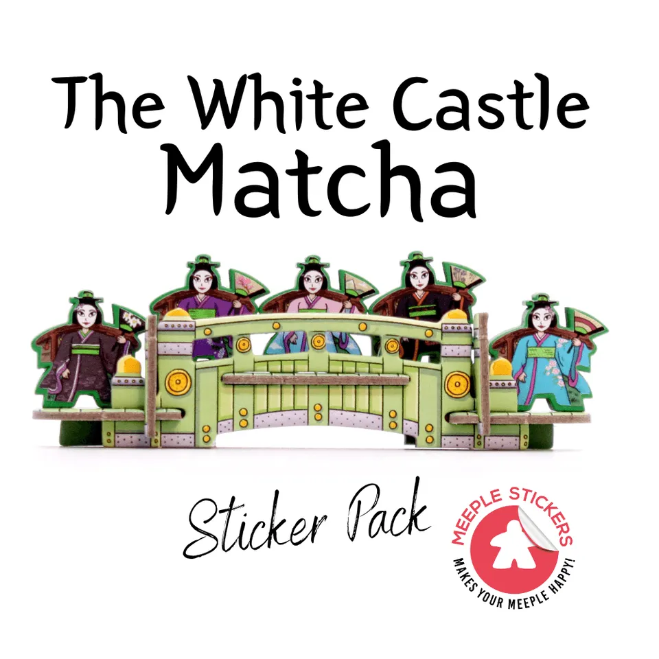 Meeple Sticker White Castle Matcha Sticker Set Geisha