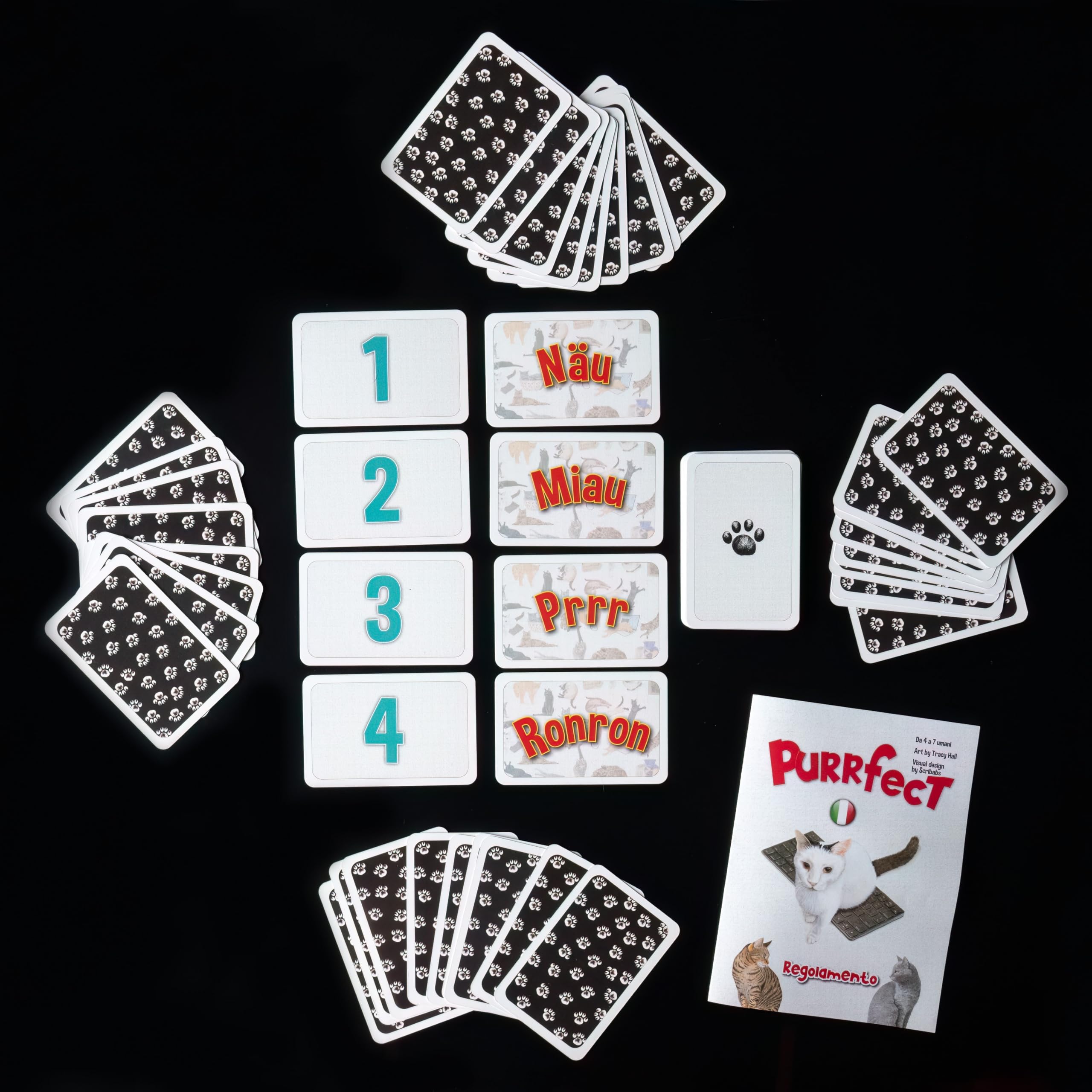 KaleidosGames Purrfect Kartenspiel Katzen 63 Karten 20 Min.