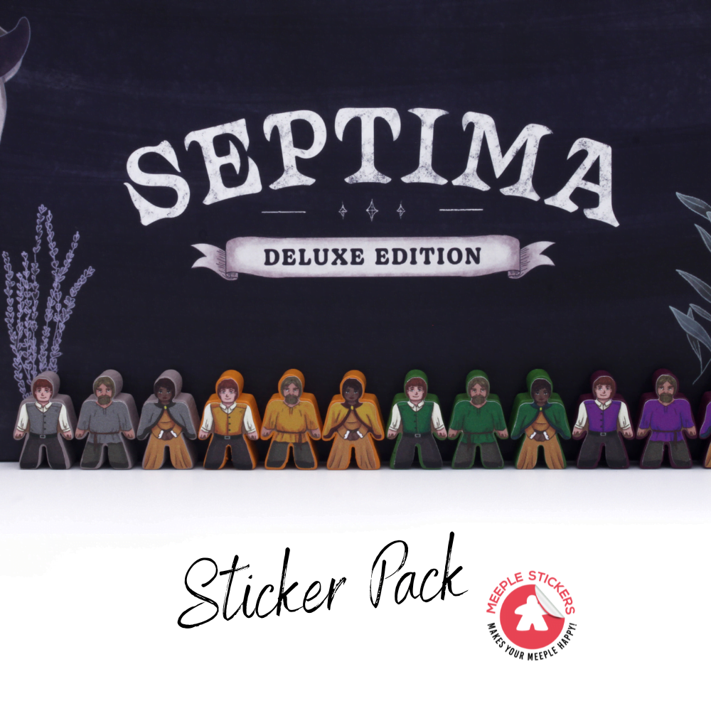 Meeple Sticker Stickers Septima Sticker-Set doppelseitig