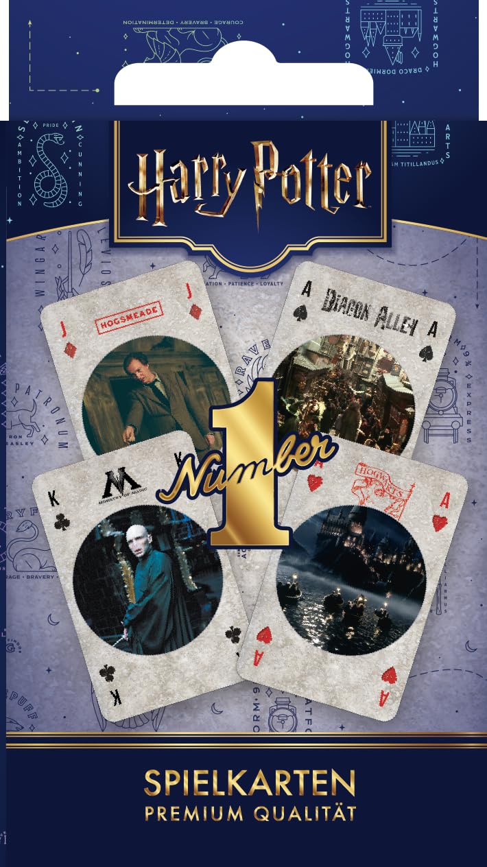 Winning Moves Number 1 Spielkarten Harry Potter Deck Blau