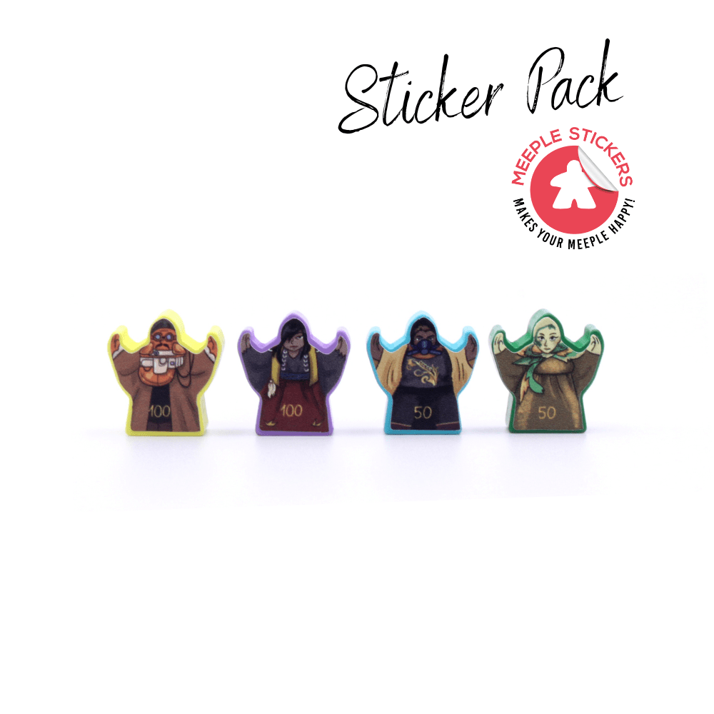 Meeple Sticker Revive Basis + Abyss Sticker Set beidseitig