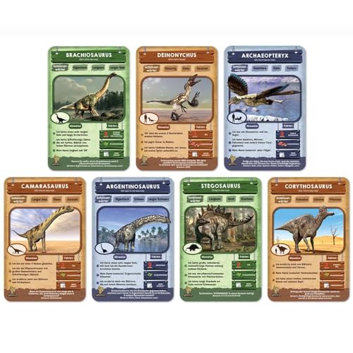 HCM Kinzel 10 Mal darfst du raten Tödliche Dinosaurier Kartenspiel 30 Min