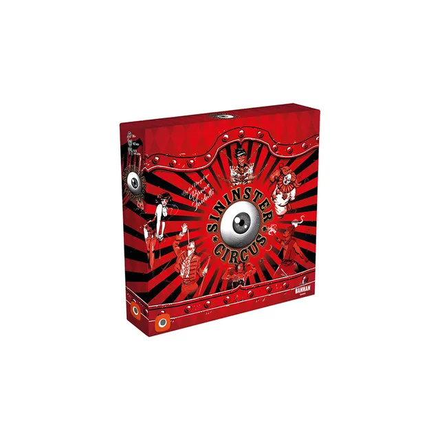 Bannan Games Sinister Circus Brettspiel Zirkus-Strategiespiel