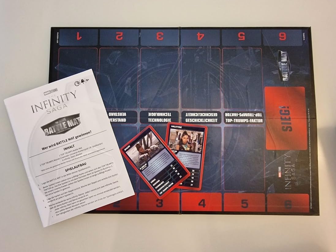Winning Moves Top Trumps Battle Mat Marvel Brettspiel ab 8