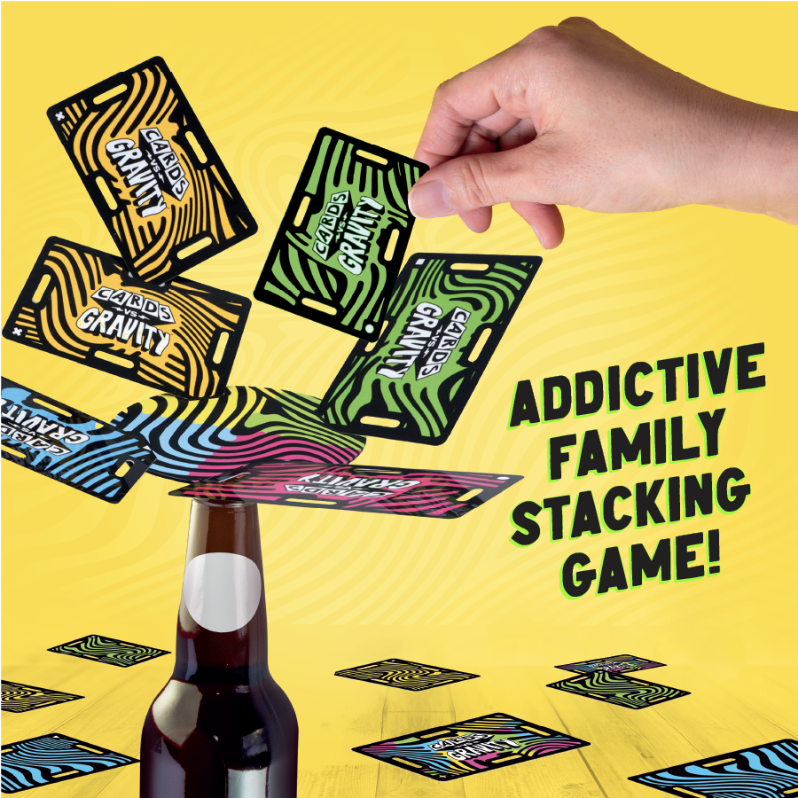 Big Potato Games Cards vs Gravity Partyspiel Karten-Stapelspiel