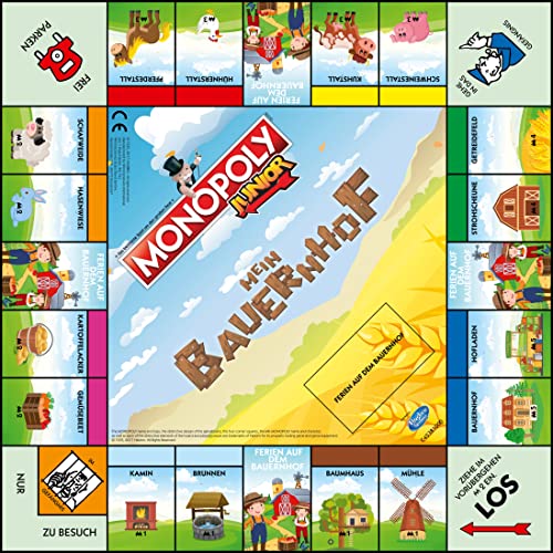 Winning Moves Monopoly Junior Mein Bauernhof Brettspiel ab 5 Jahren