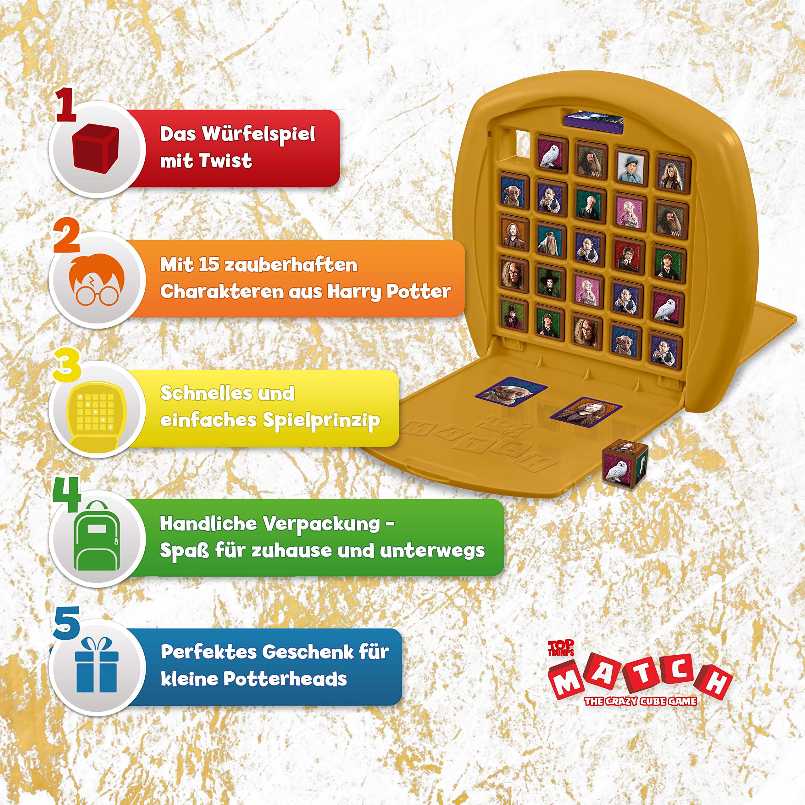 TOP TRUMPS Match Harry Potter Gedächtnisspiel 2 Spieler