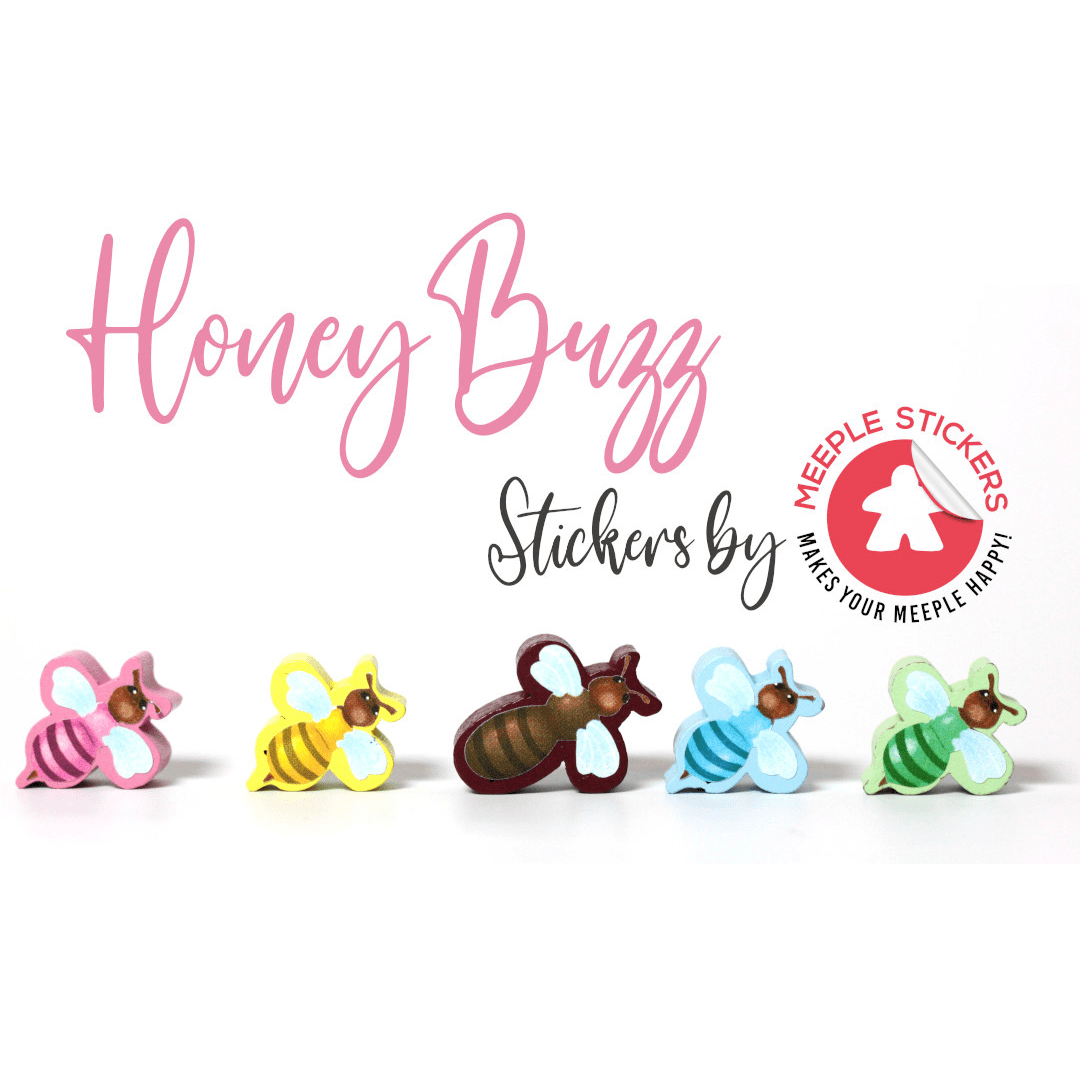 Meeple Sticker Honey Buzz Sticker Set Bienen-Meeple Nektar