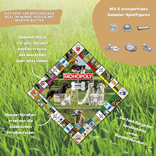 Winning Moves Monopoly Hunde Edition Brettspiel ab 8 Jahren