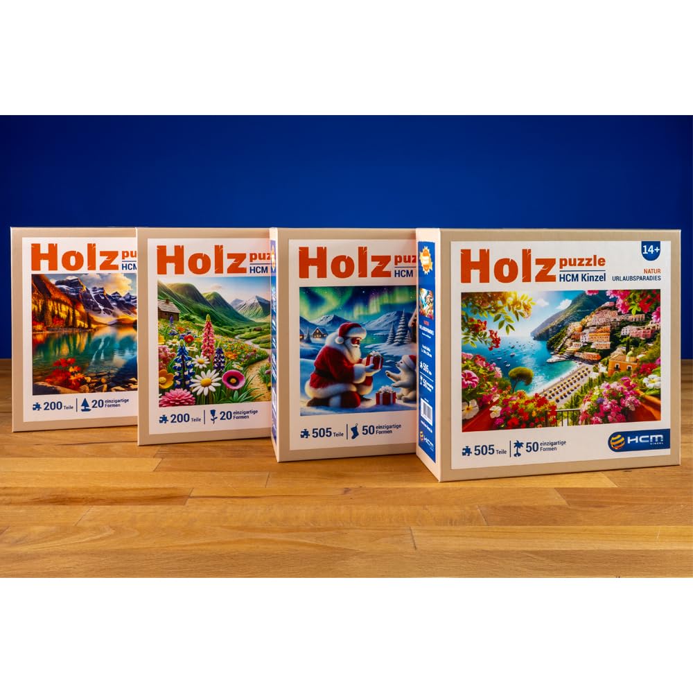 HCM Kinzel Holzpuzzle Urlaubsparadies 505 Teile Sommerlandschaft