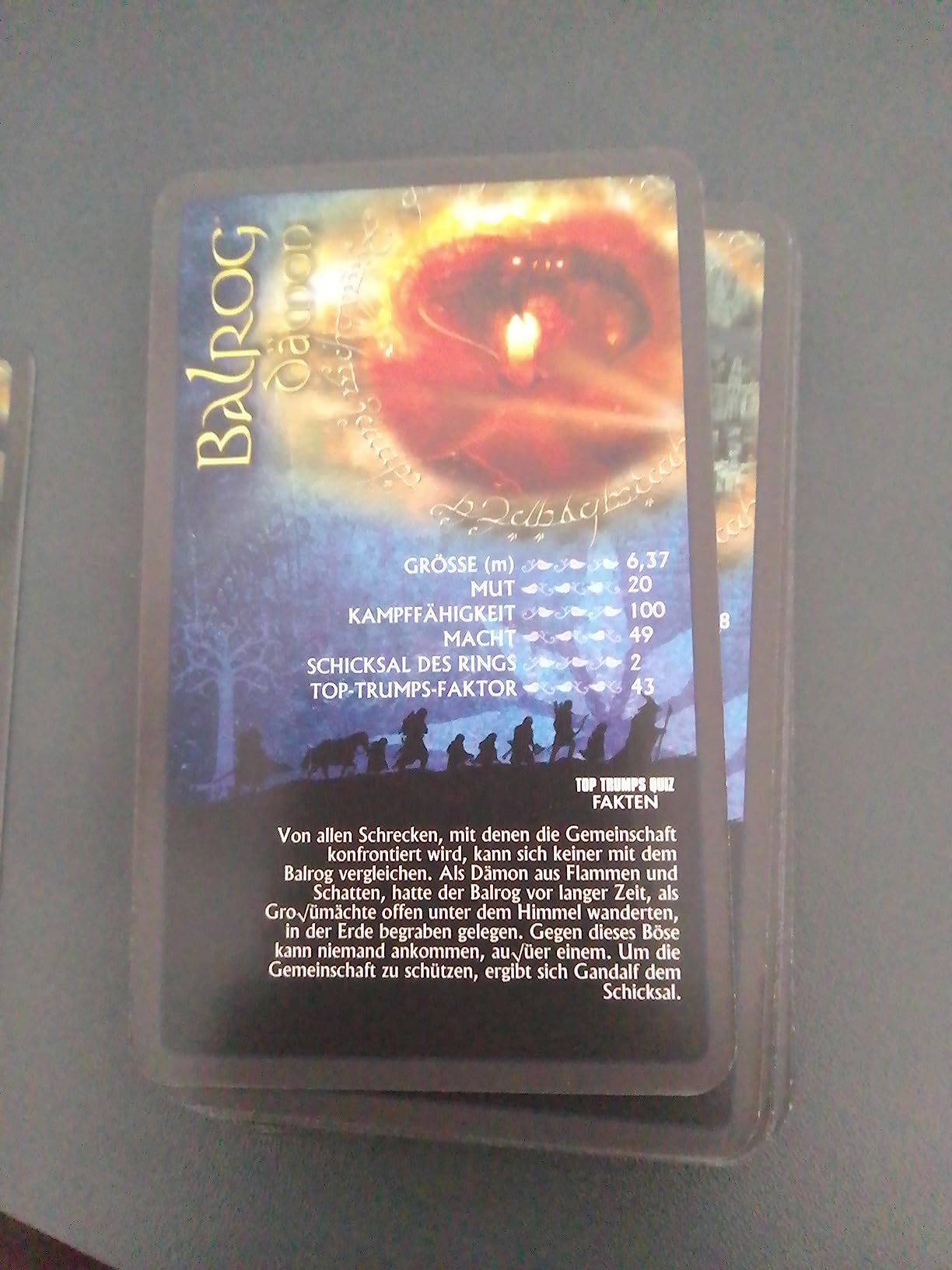Winning Moves Top Trumps Collectables Herr der Ringe Kartenspiel