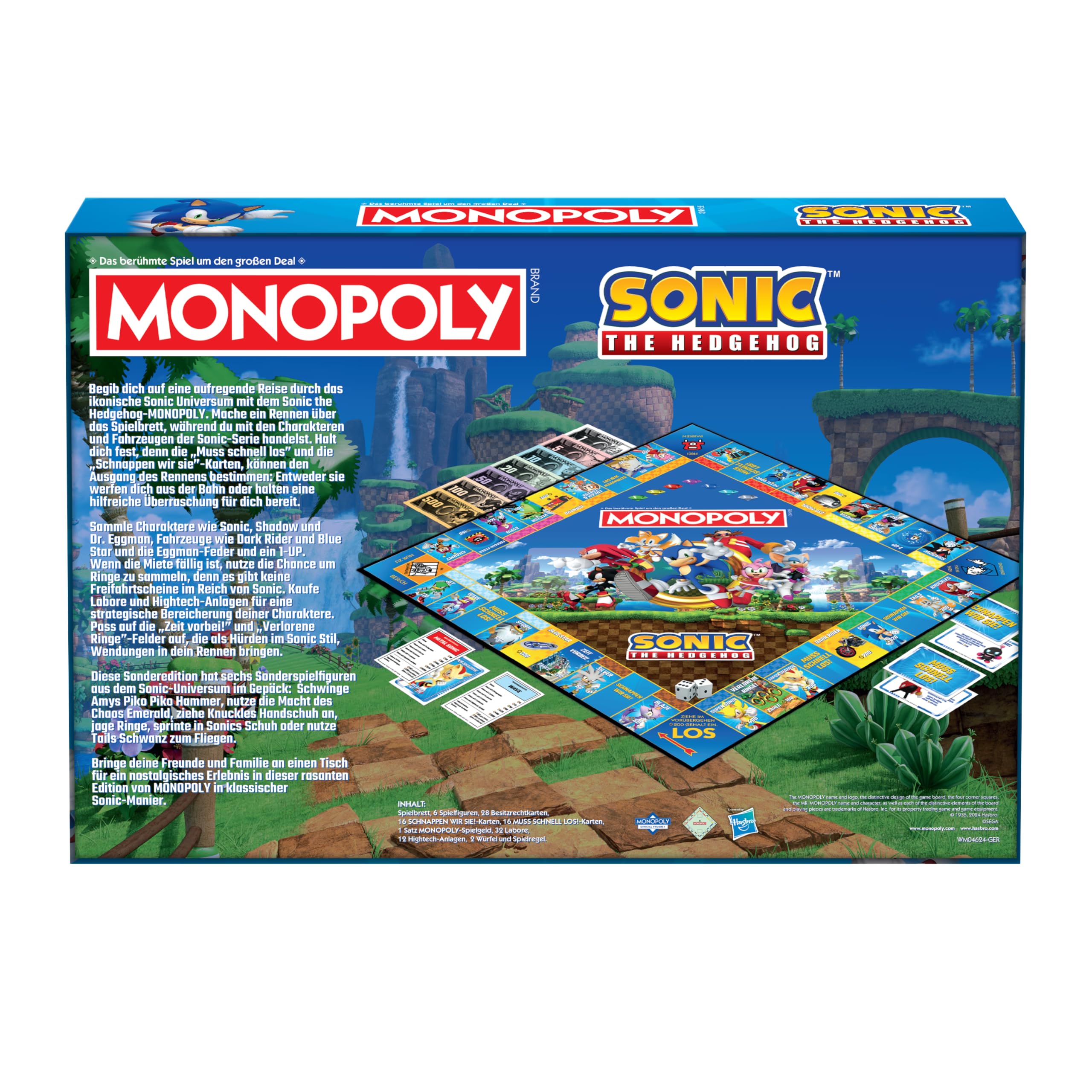 Winning Moves Monopoly Sonic Edition Brettspiel Deutsch ab 8 Jahren
