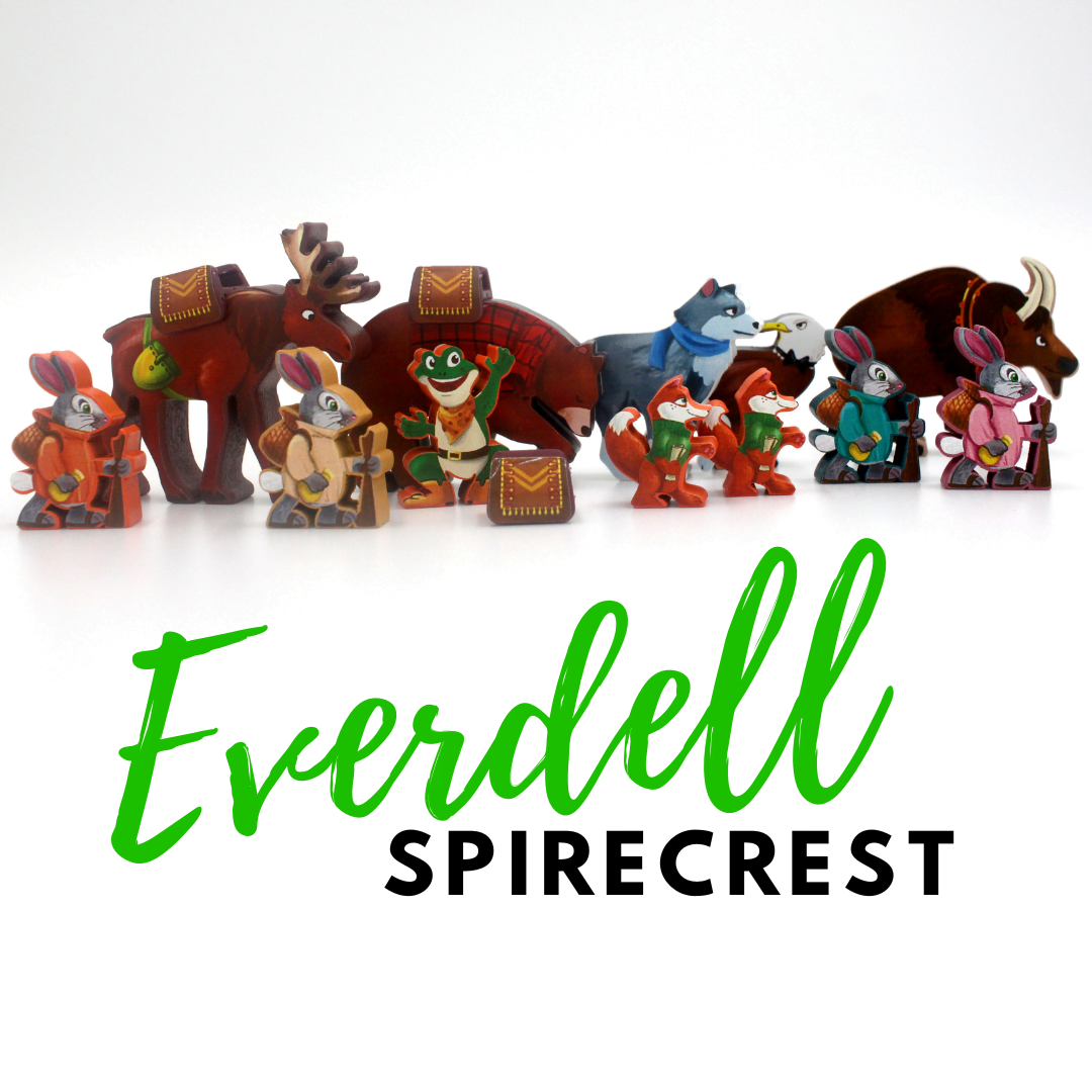 Meeple Sticker Everdell Spirecrest Sticker Set doppelseitig
