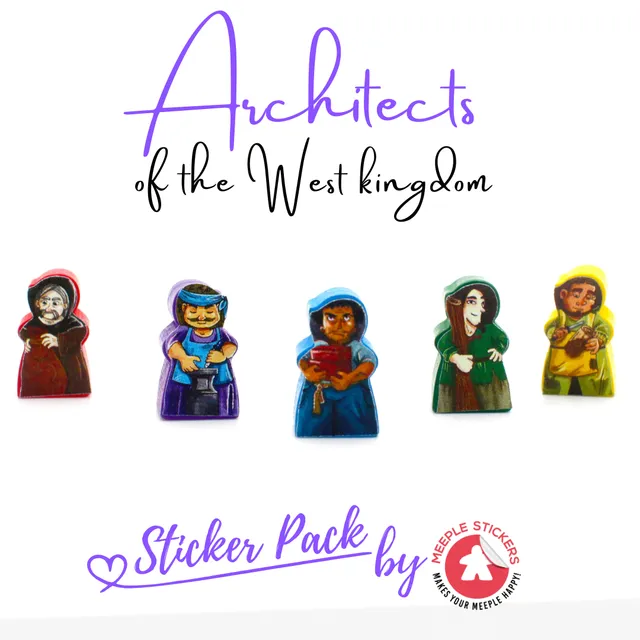 Meeple Sticker Architects West Kingdom Sticker Set Zubehör