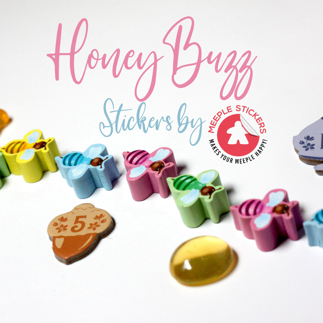 Meeple Sticker Honey Buzz Sticker Set Bienen-Meeple Nektar