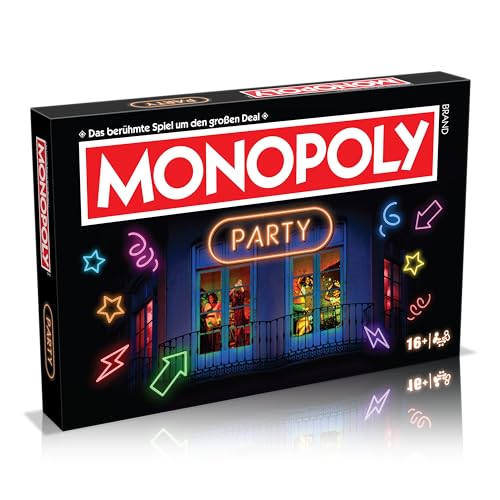 Winning Moves Monopoly Party Edition Brettspiel Deutsch ab 16 Jahren