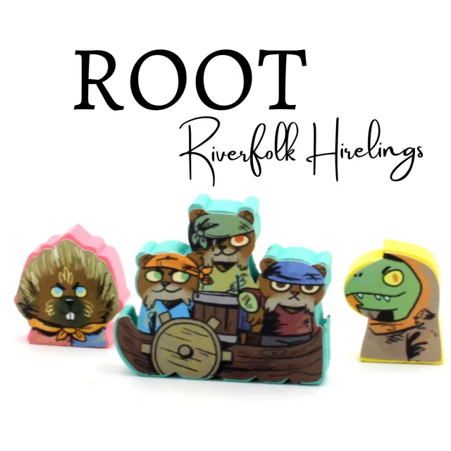 Meeple Sticker Stickers Root Riverfolk Hirelings Sticker-Set