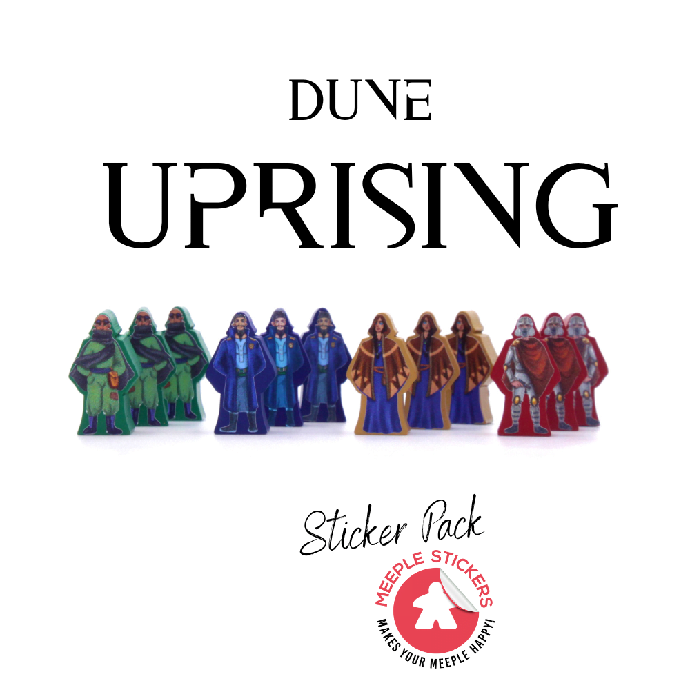 Meeple Sticker Dune Imperium Uprising Sticker Set Wüste