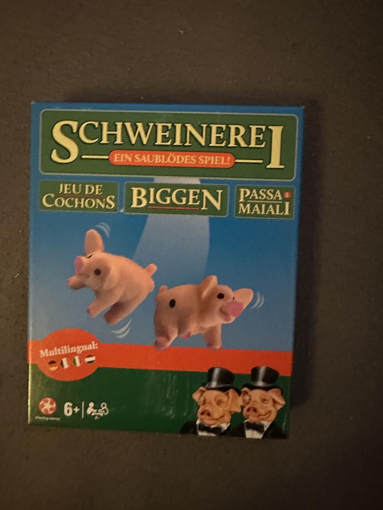 Winning Moves Schweinerei Würfelspiel 2+ Spieler Partyspiel Schweinchen