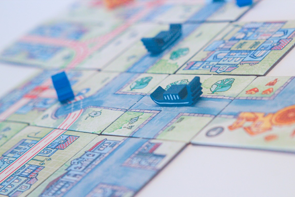 Horrible Railroad Tiles Canals Erweiterung Brettspiel
