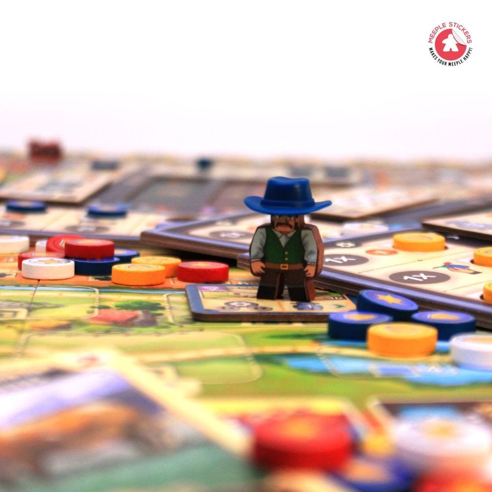 Meeple Sticker Great Western Trail Argentina Sticker Set
