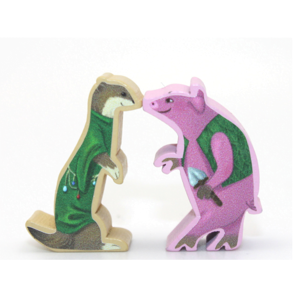 Meeple Sticker Everdell Mistwood Sticker Set beidseitig