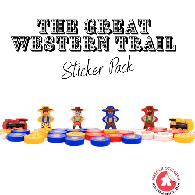 Meeple Sticker Great Western Trail 1st Edition Sticker Set 1. Auflage