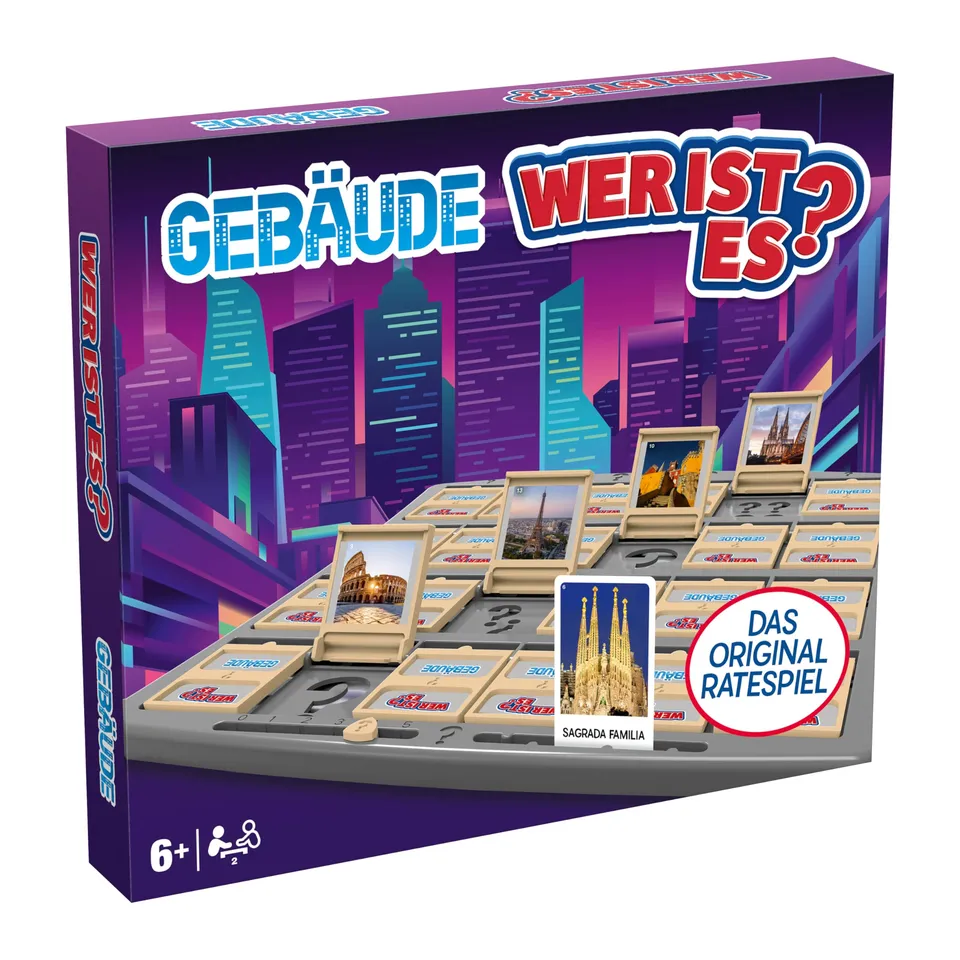Winning Moves Wer ist es? Gebäude Edition Ratespiel 2 Spieler
