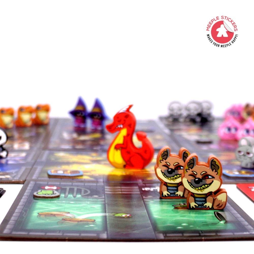 Meeple Sticker Keep the Heroes Out Sticker Set Monster
