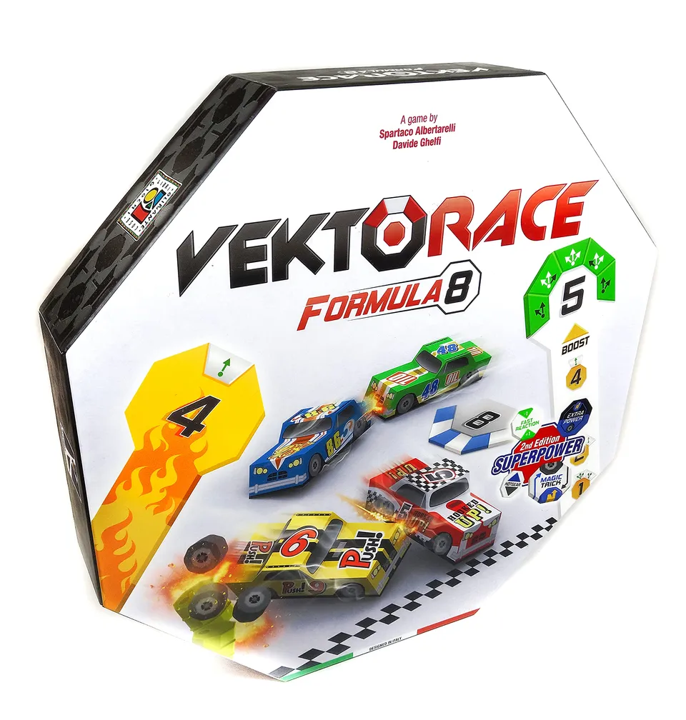 KaleidosGames VektoRace Autorennspiel Brettspiel Rennwagen