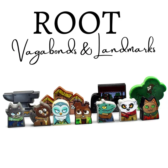 Meeple Sticker Root Vagabond Landmarks Sticker Set Token