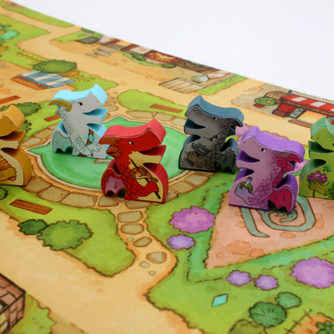 Meeple Sticker FlameCraft Sticker Set Meeple Aufkleber Drachen