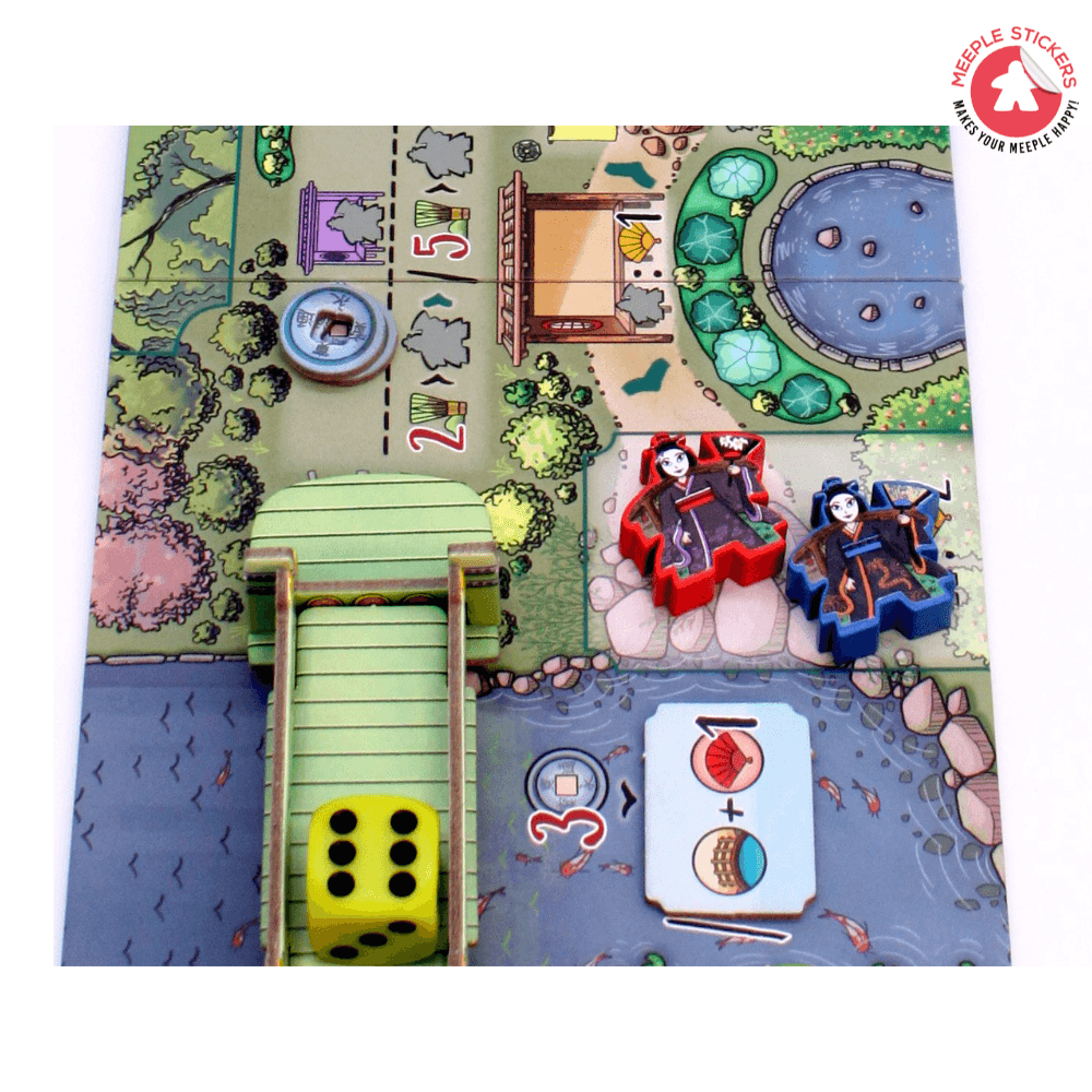 Meeple Sticker White Castle Matcha Sticker Set Geisha