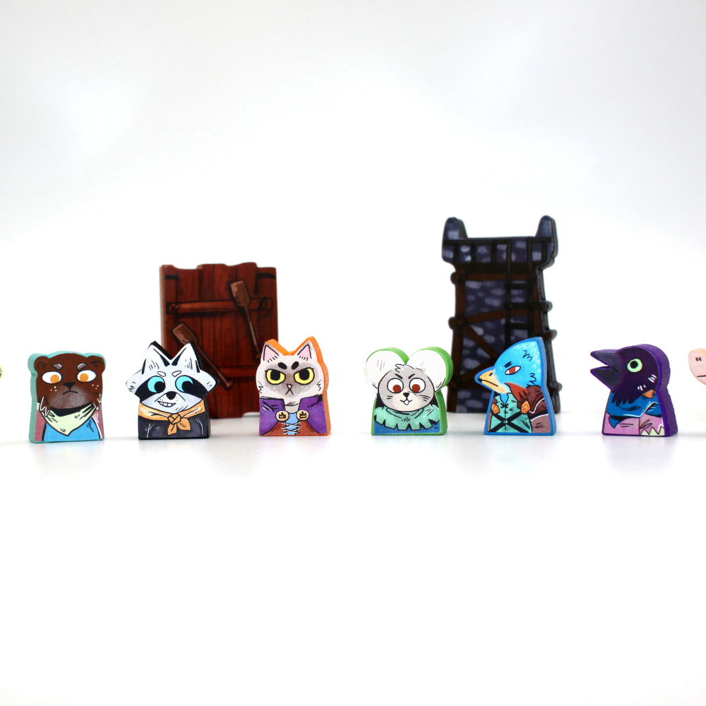 Meeple Sticker Root Underworld Sticker Set Fraktionen