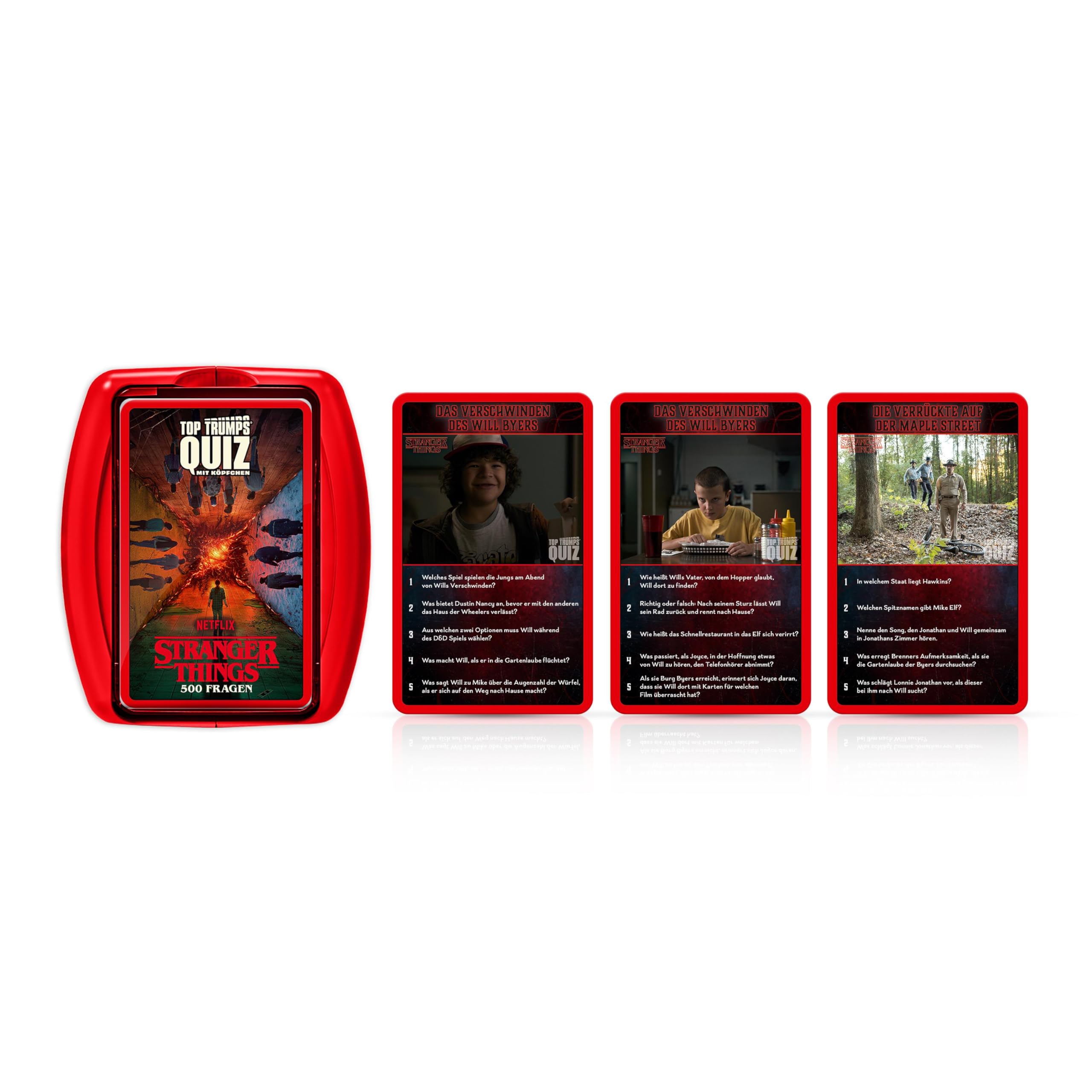 Winning Moves Top Trumps Quiz Stranger Things Kartenspiel Deutsch