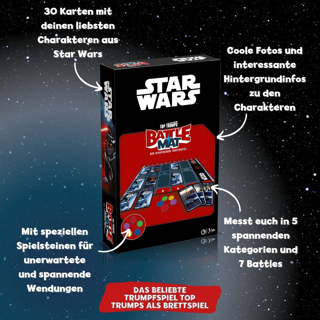Winning Moves TOP TRUMPS Battle Mat Star Wars Brettspiel Skywalker Saga
