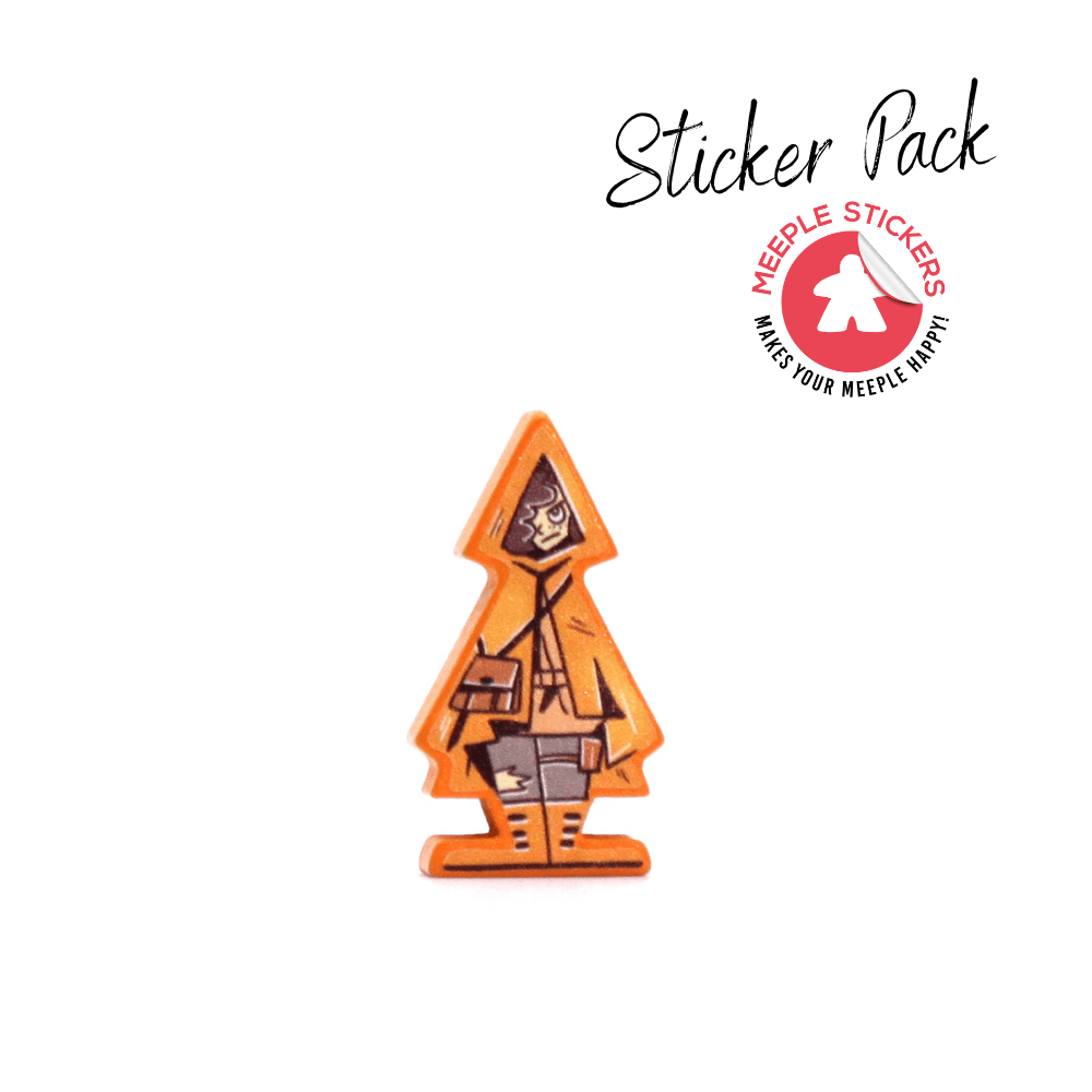 Meeple Sticker The Loop Sticker Set beidseitig Time Agent