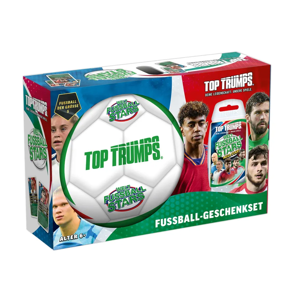 Winning Moves Top Trumps Weltfussball Stars Geschenkset Ball Gr.5