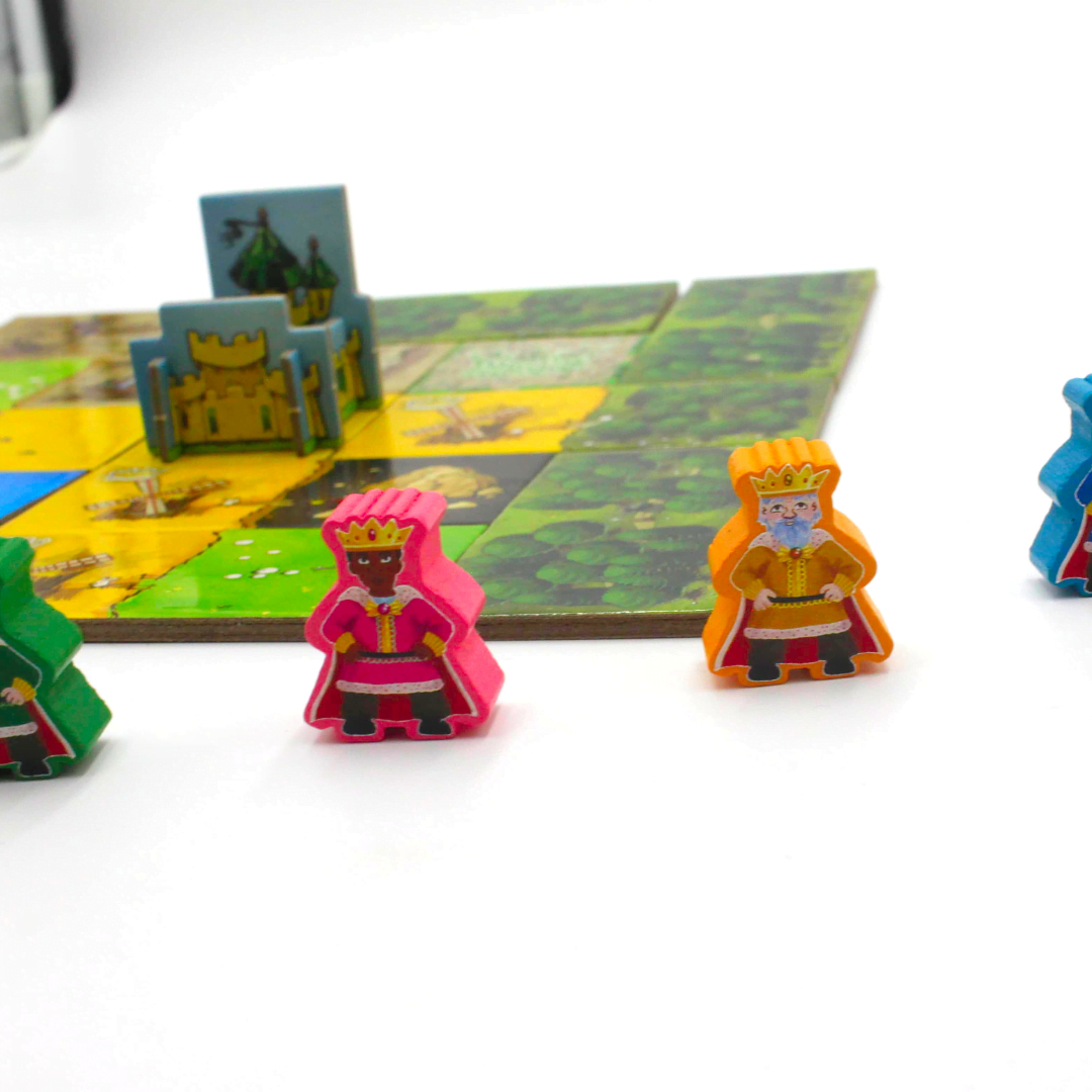 Meeple Sticker Kingdomino Sticker Set Meeple Aufkleber beidseitig