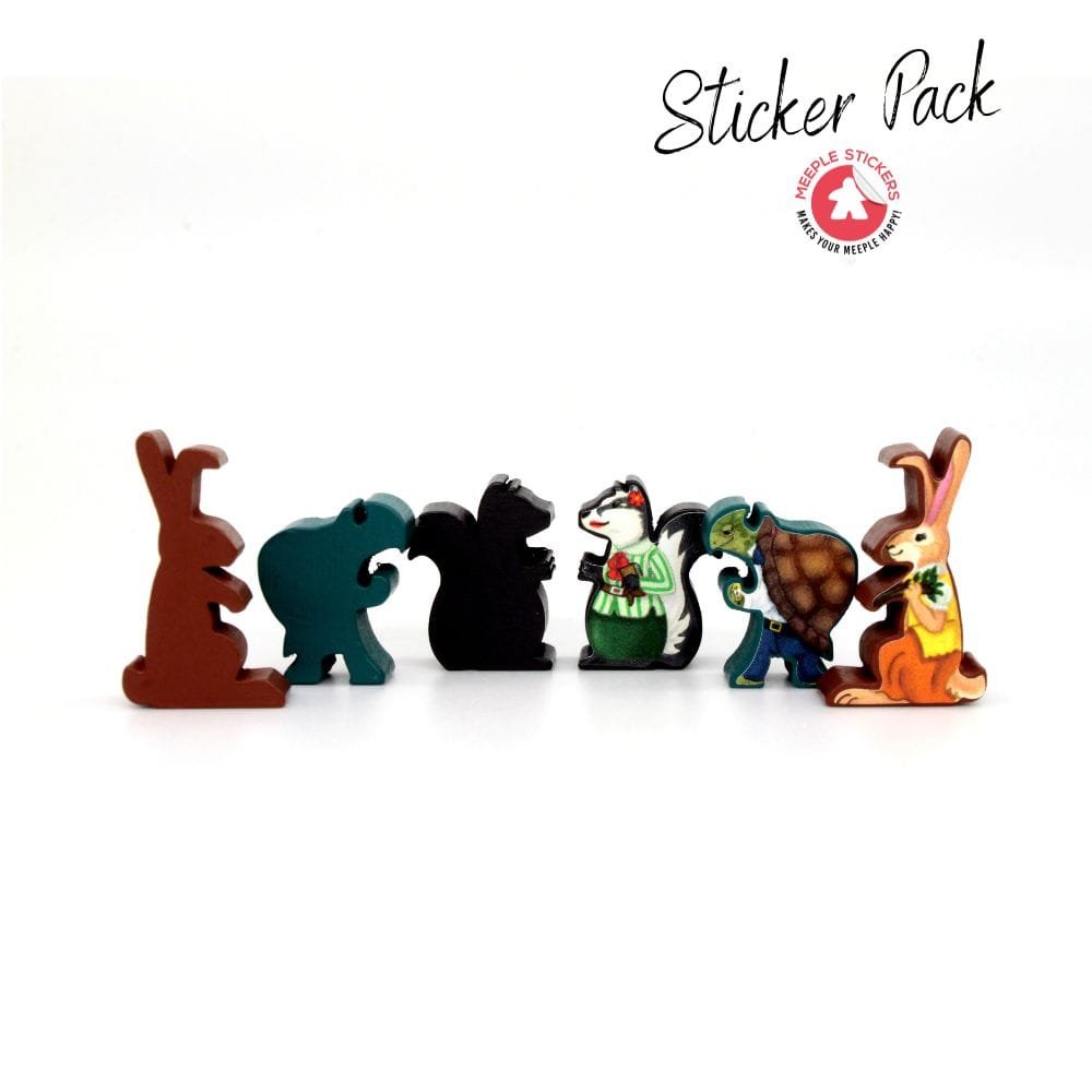 Meeple Sticker Everdell Duo Sticker Set Aufkleber Waldtiere