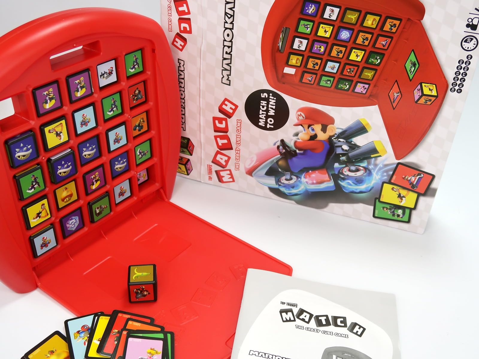 Winning Moves Top Trumps Match Mario Kart Würfelspiel Koffer