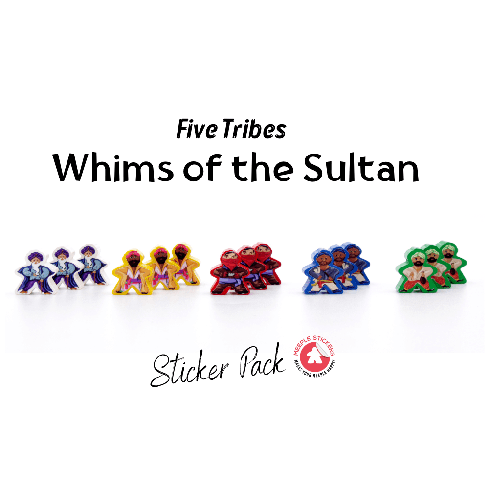 Meeple Sticker Five Tribes Whims of the Sultan Sticker Set