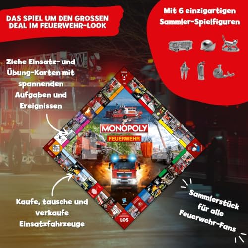 Winning Moves Monopoly Feuerwehr Brettspiel 2 Spieler