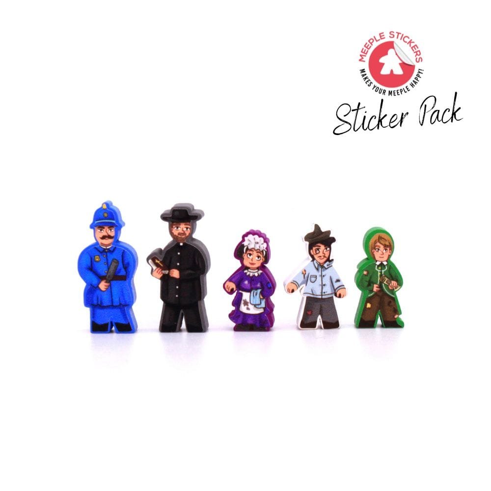 Meeple Sticker Obsession Characters Sticker Set Erweiterung beidseitig