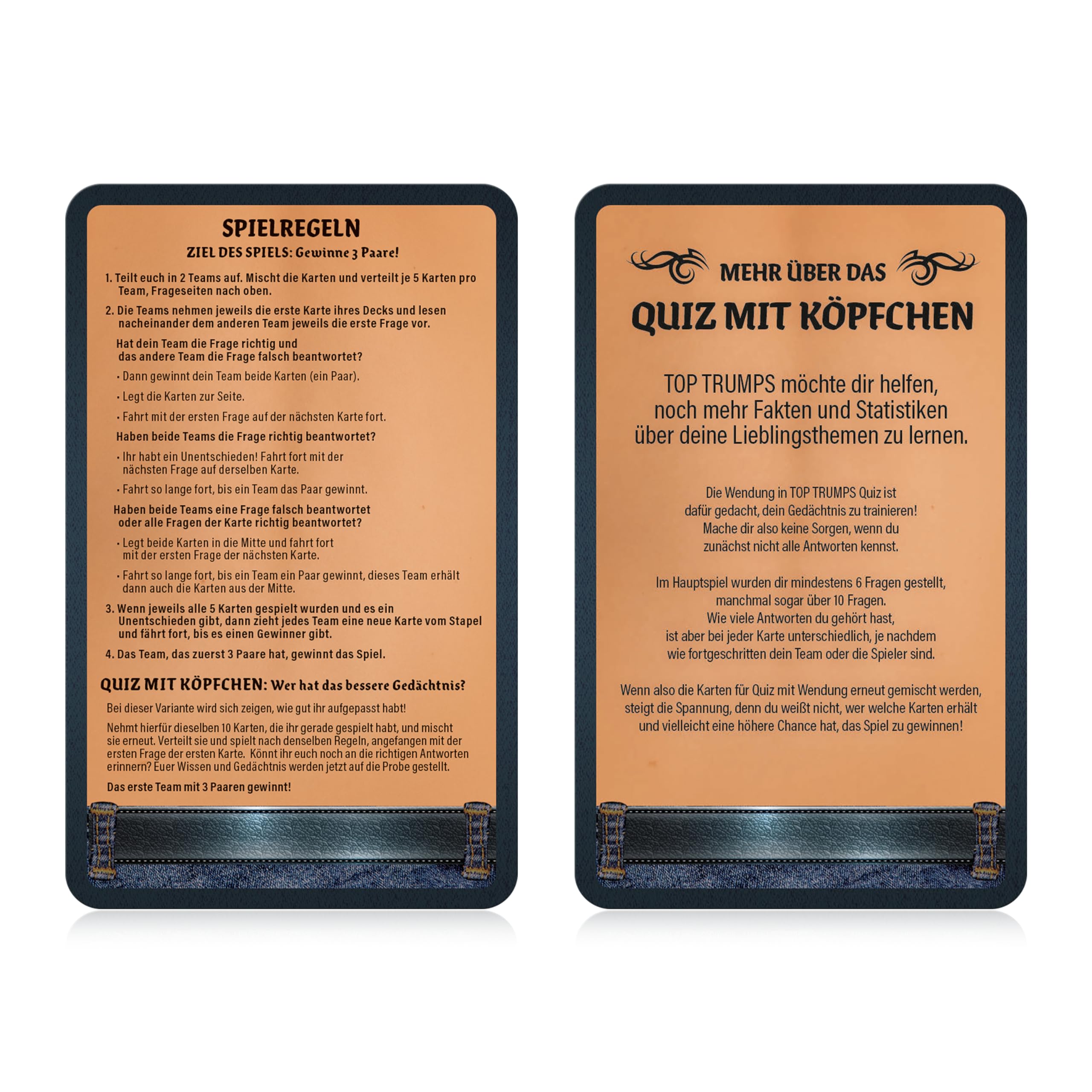 Winning Moves TOP TRUMPS QUIZ 2000er Kartenspiel 500 Fragen