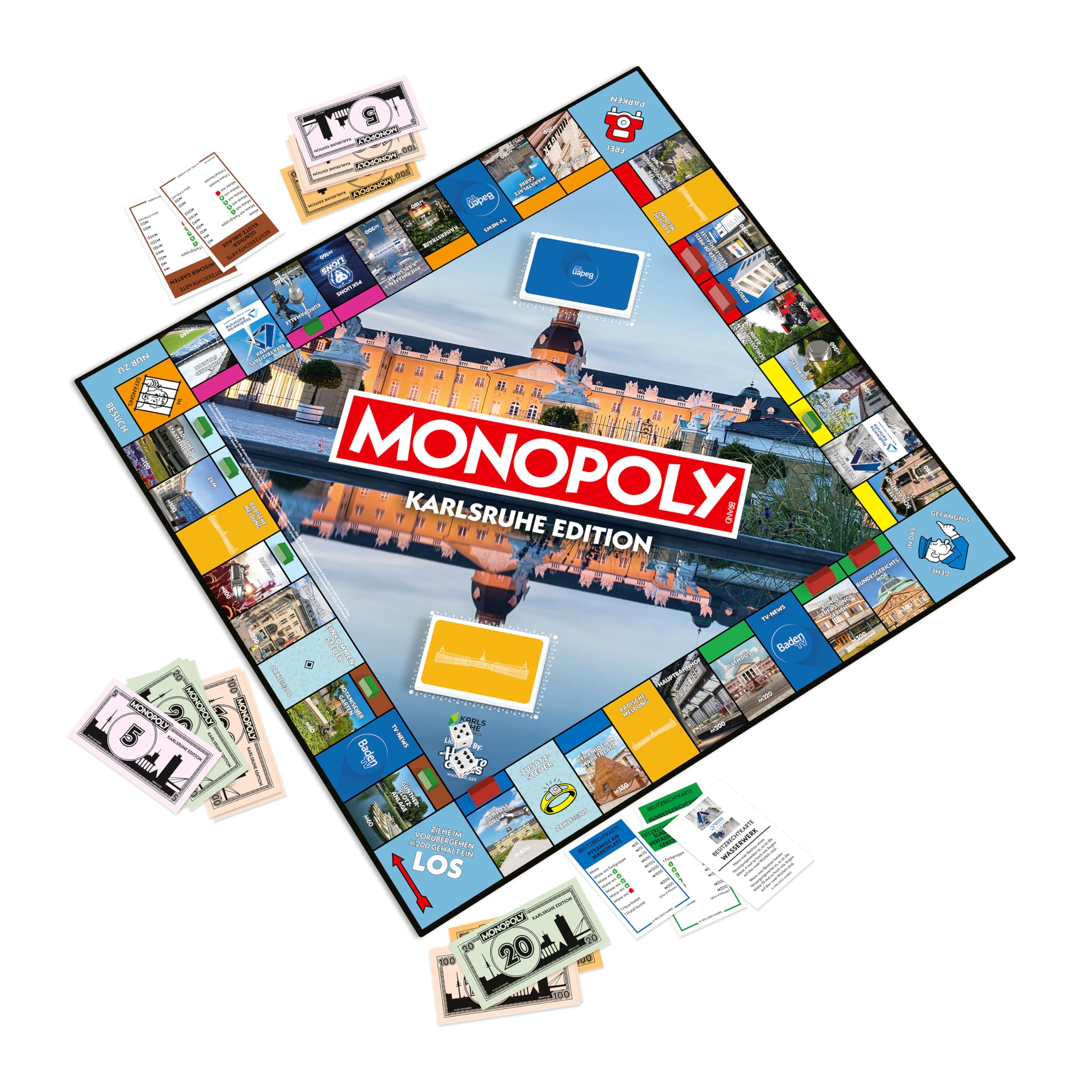 Winning Moves Monopoly Karlsruhe Edition Brettspiel 2-6 Spieler