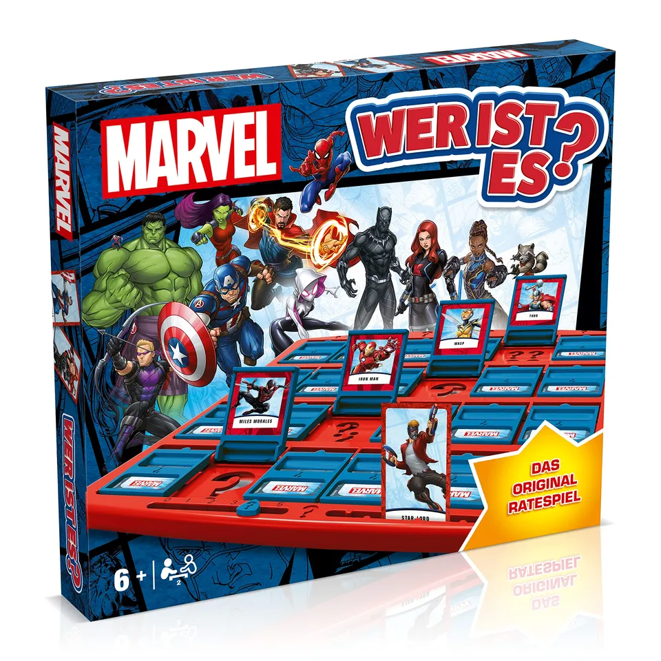 Winning Moves Wer ist es? Marvel Edition Brettspiel 2 Spieler Ratespiel