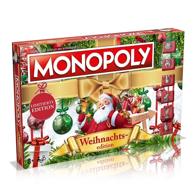 Winning Moves Monopoly Weihnachten Edition Brettspiel ab 8 Jahren