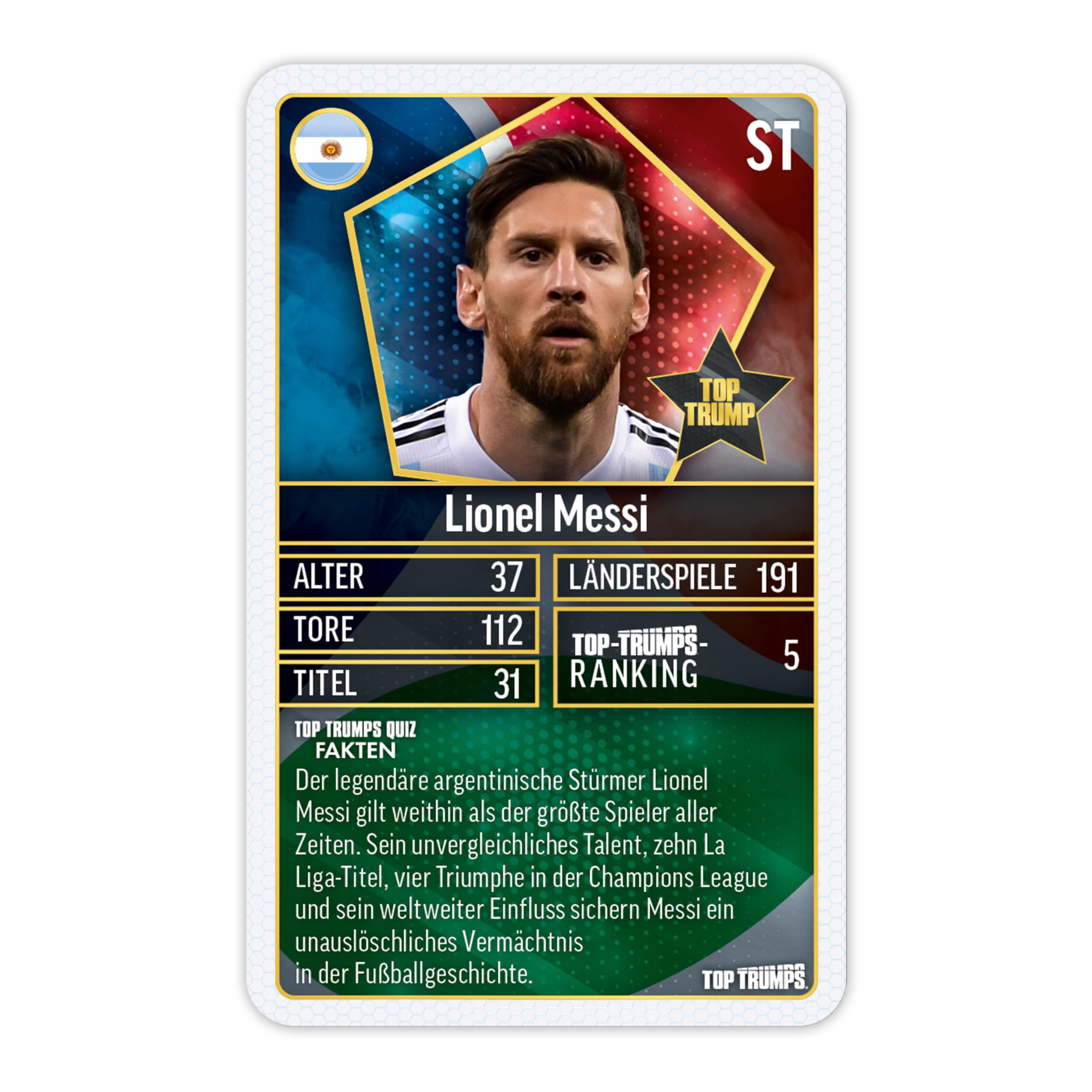 Winning Moves Top Trumps Weltfussball Stars Geschenkset Ball Gr.5